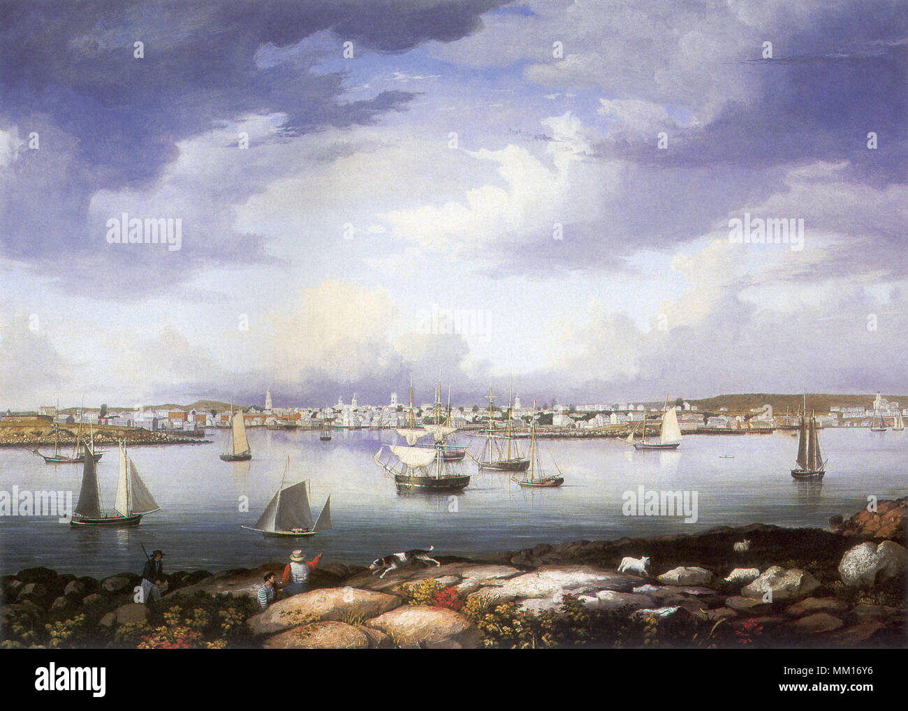 Gloucester von Rocky Hals. 1844 Stockfoto