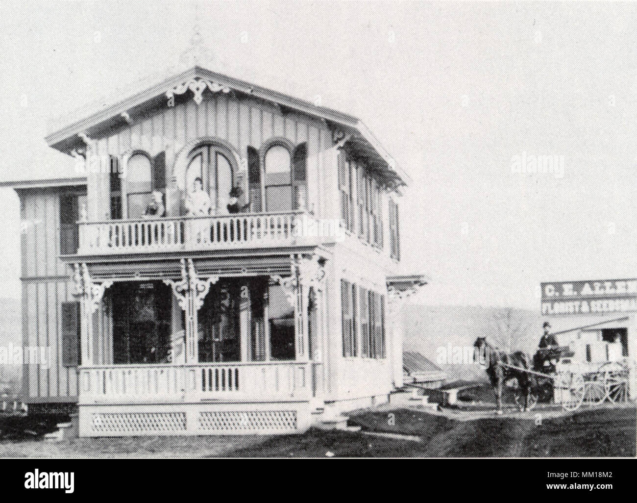 C. E. Allen Haus. Brattleboro. 1920 Stockfoto