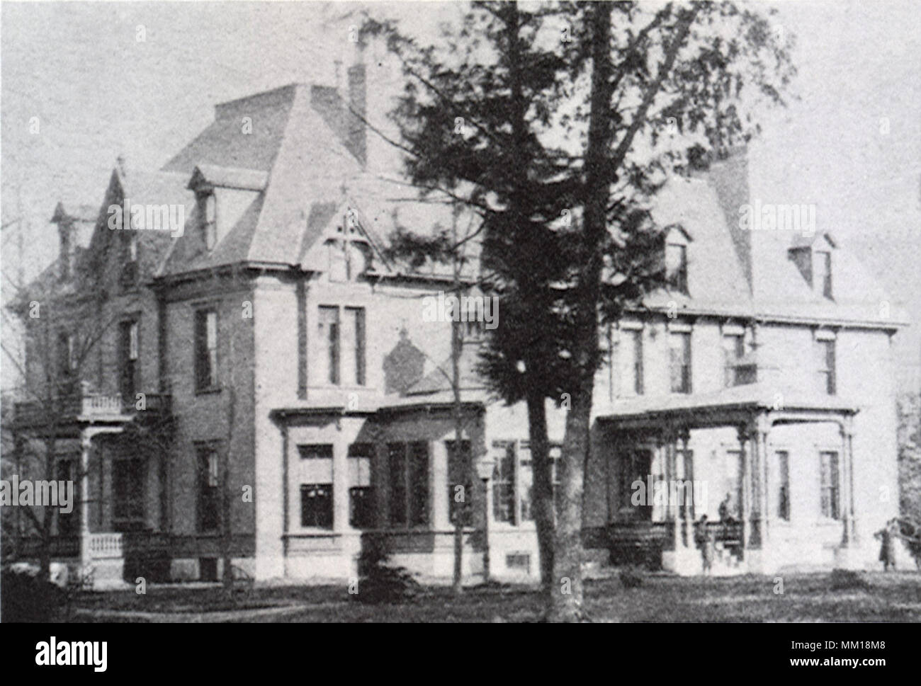 Volleres Haus in Pine Höhen. Brattleboro. 1885 Stockfoto