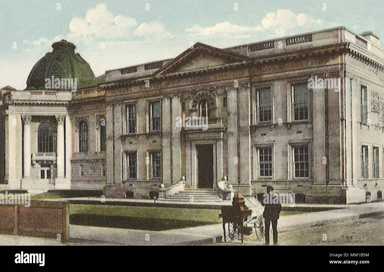 Woodbridge Halle an der Yale University. New Haven. 1910 Stockfoto