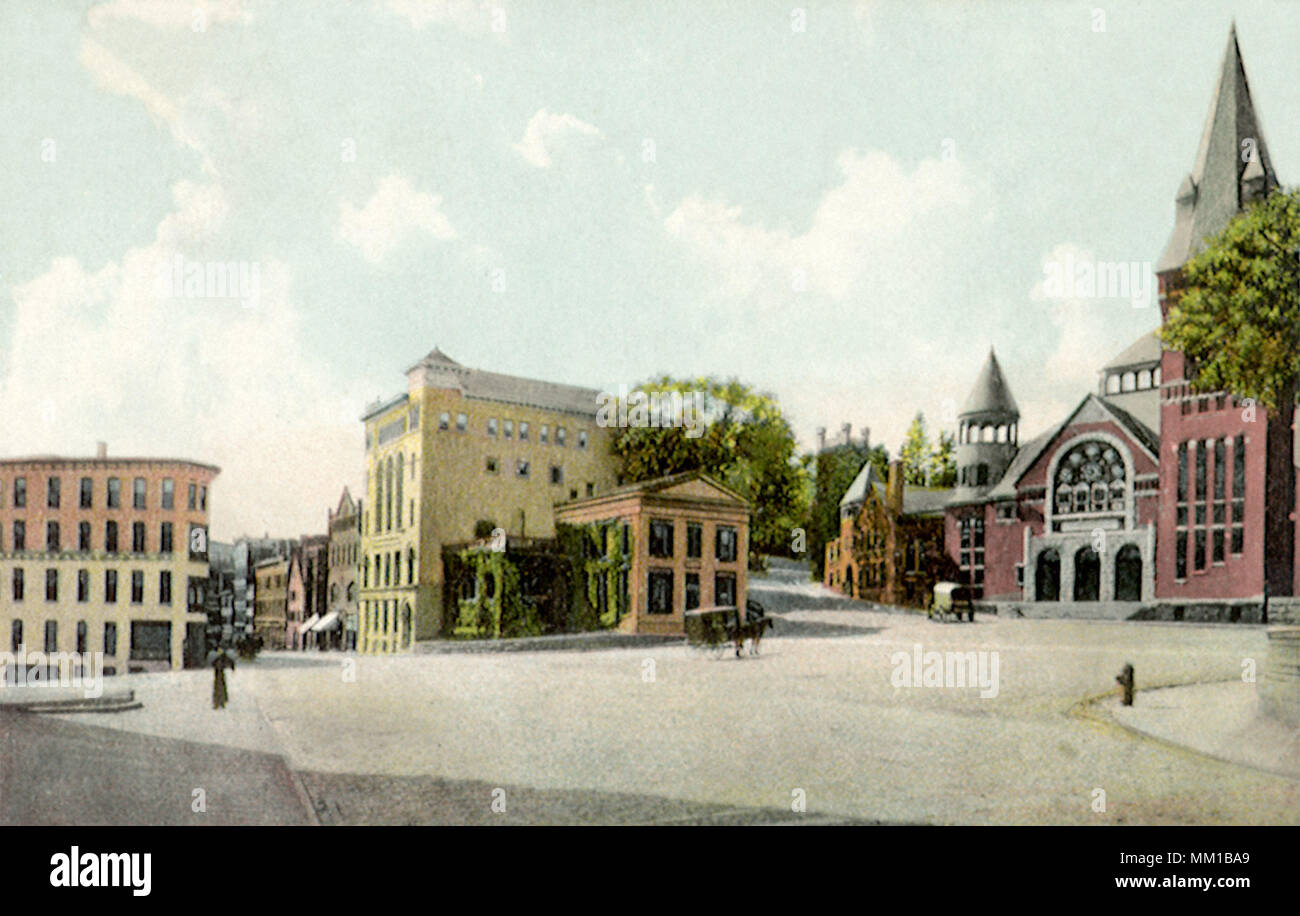 Union Square, Blick nach Süden. Norwich. 1909 Stockfoto