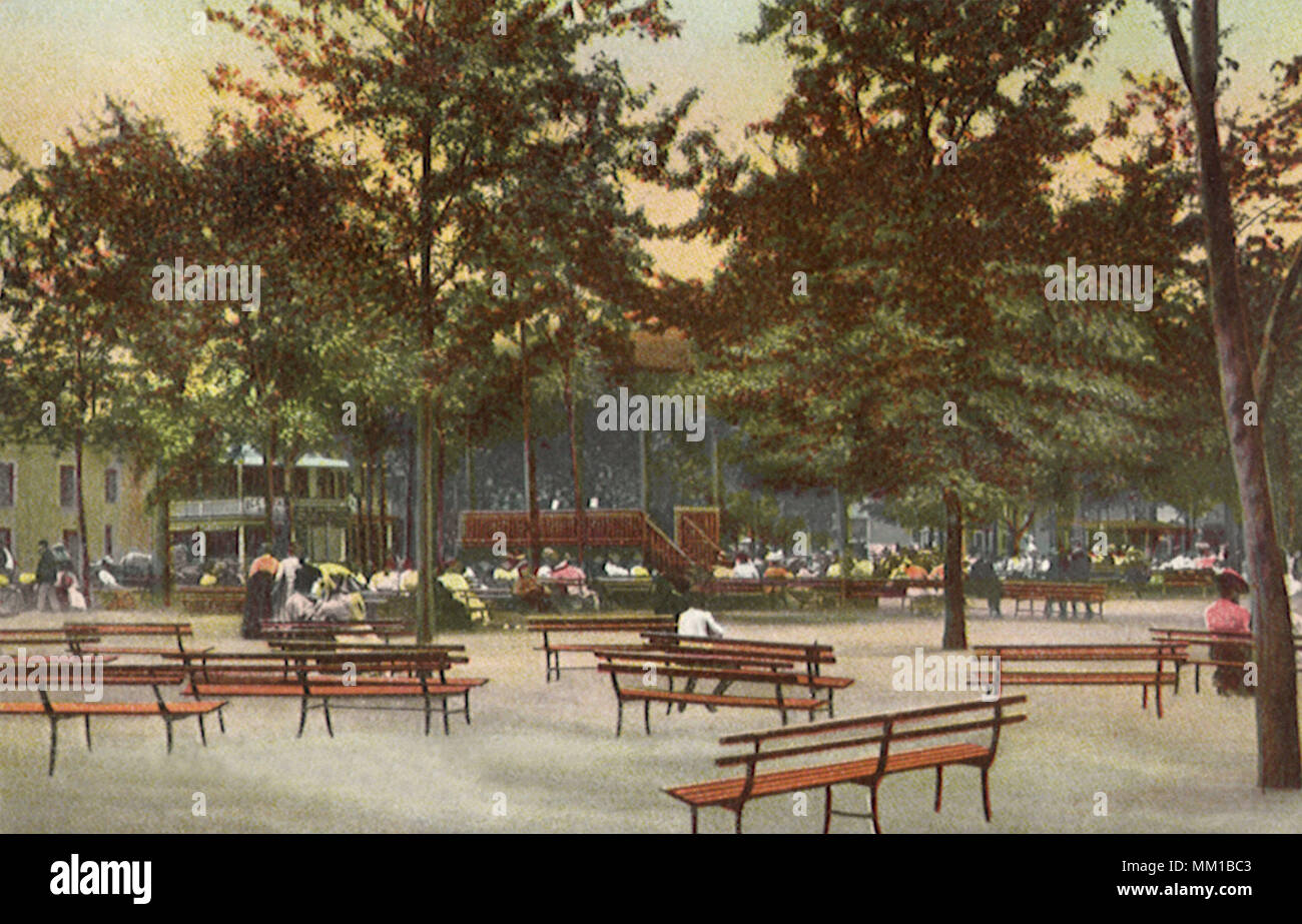 Konzert in Savin Rock Park. New Haven. 1908 Stockfoto