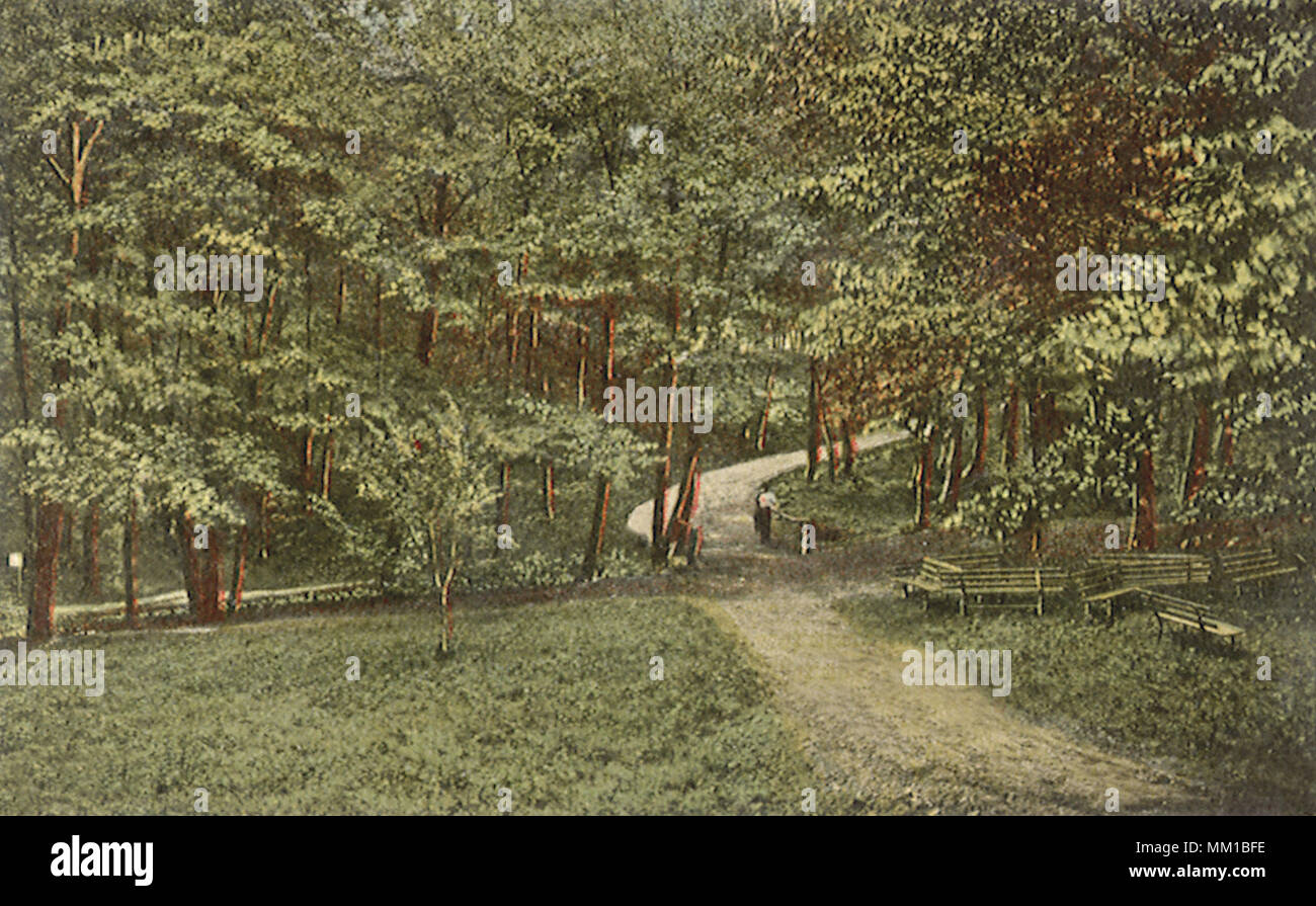 Chase Park. Waterbury. 1910 Stockfoto