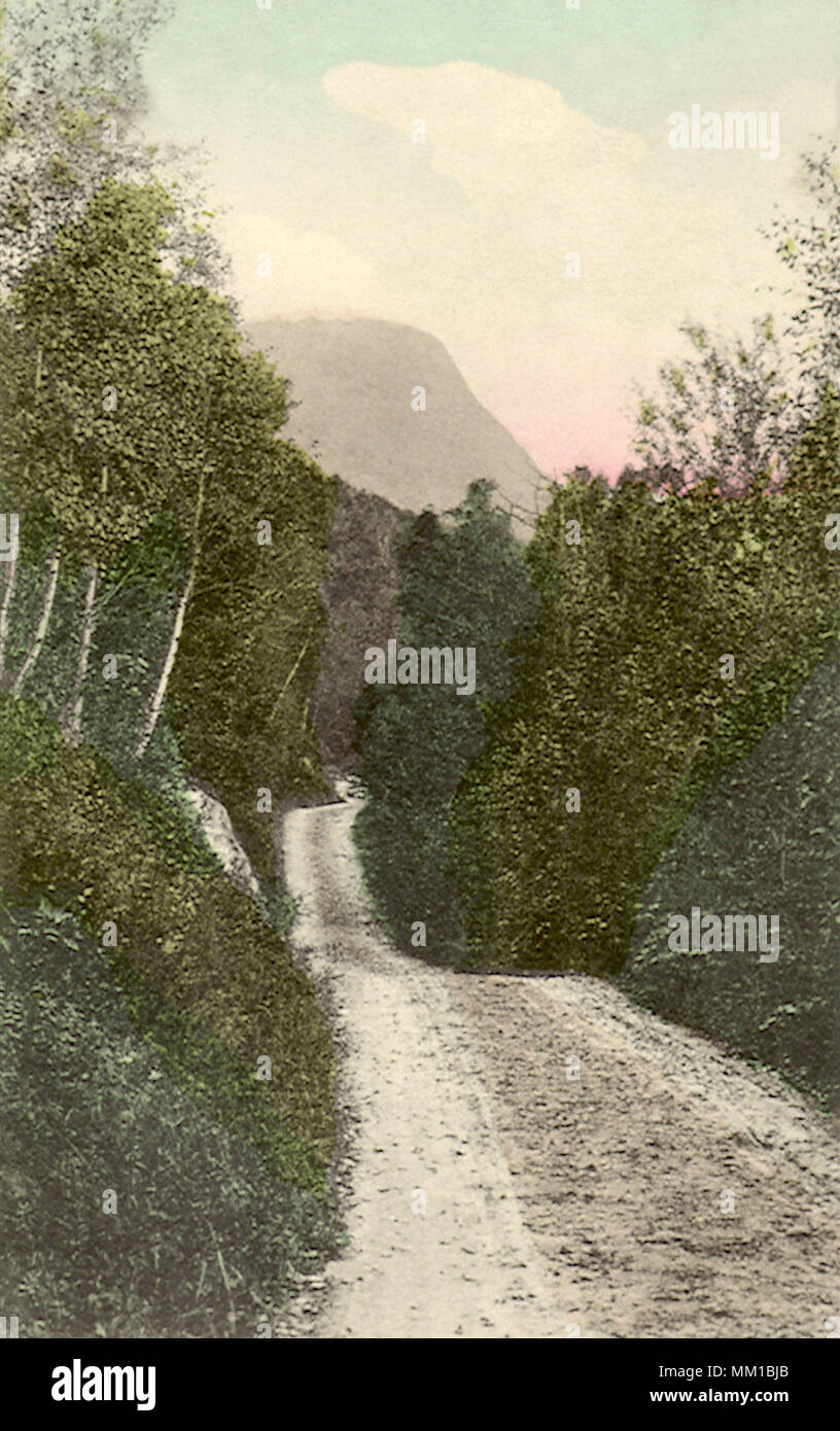 Straße in der Nähe der Ufer von Willoughby See. Barton. 1910 Stockfoto