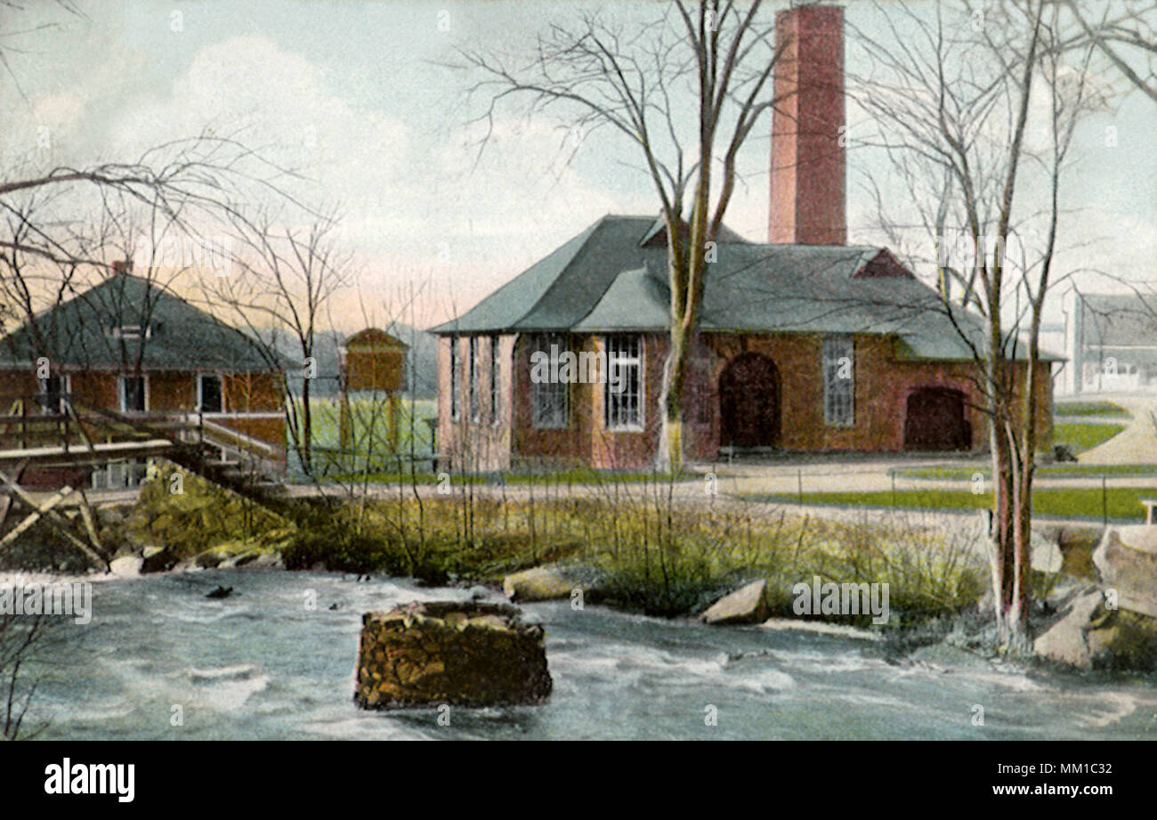 Hunts Mühlen Pumpstation. Der vorsehung. 1909 Stockfoto