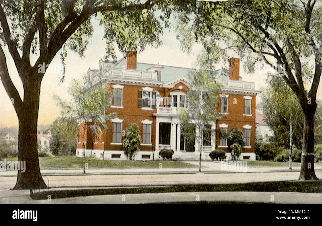 Brown University Presidents House. Der vorsehung. 1910 Stockfoto