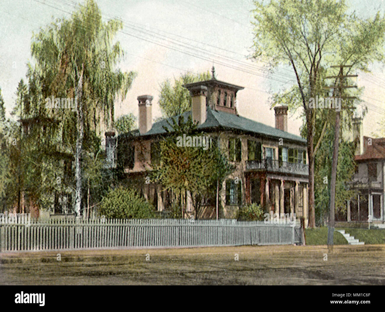 Frau Abgeordnete James G. Blaine Residence. Augusta. 1905 Stockfoto
