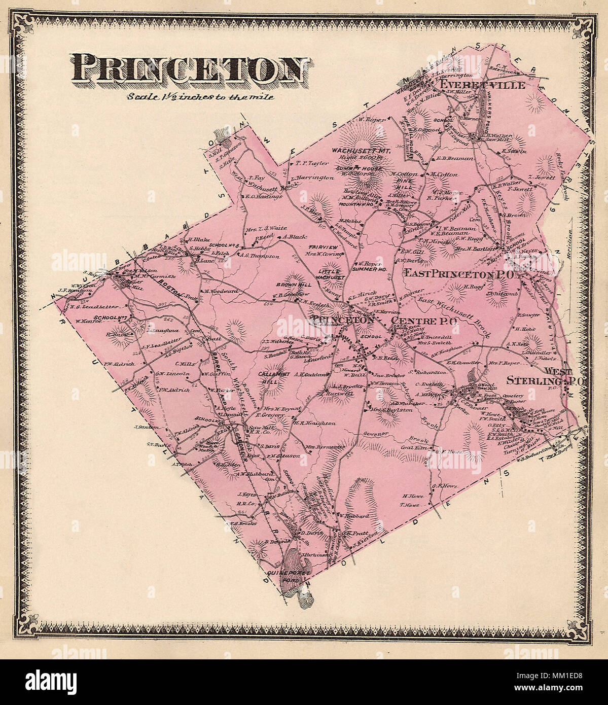 Princeton karte -Fotos und -Bildmaterial in hoher Auflösung – Alamy
