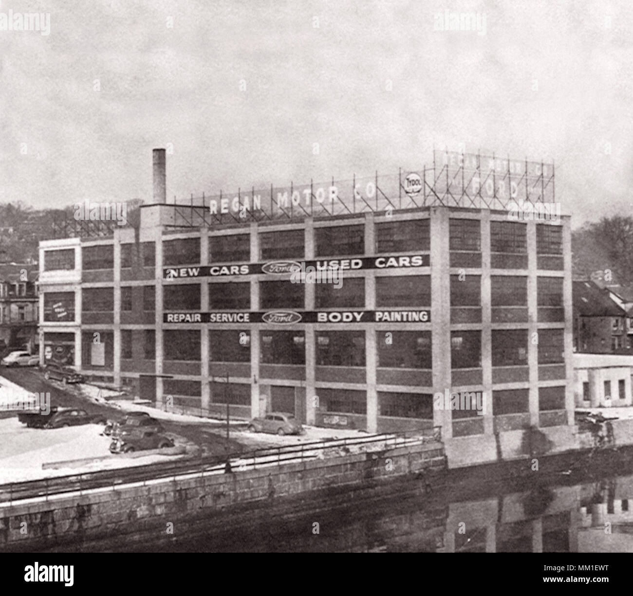 Regan Motor Company. Haverhill. 1936 Stockfoto