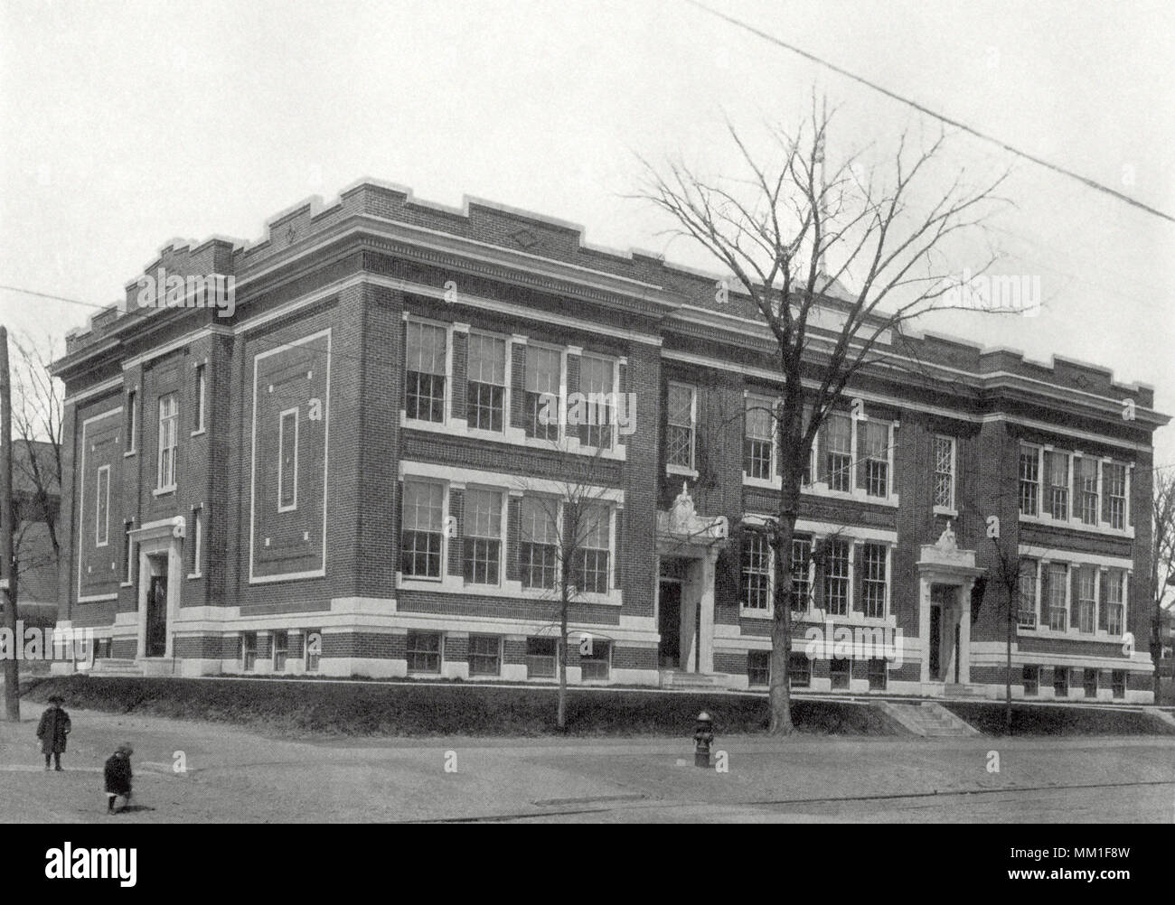 William F. Bartlett School. Pittsfield. 1910 Stockfoto