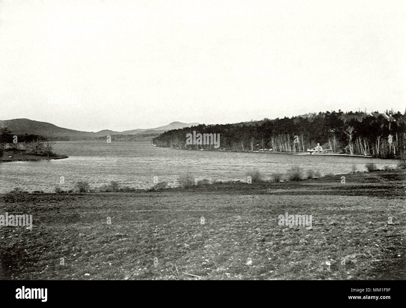 Onota See (Mohegan Lake). Pittsfield. 1910 Stockfoto