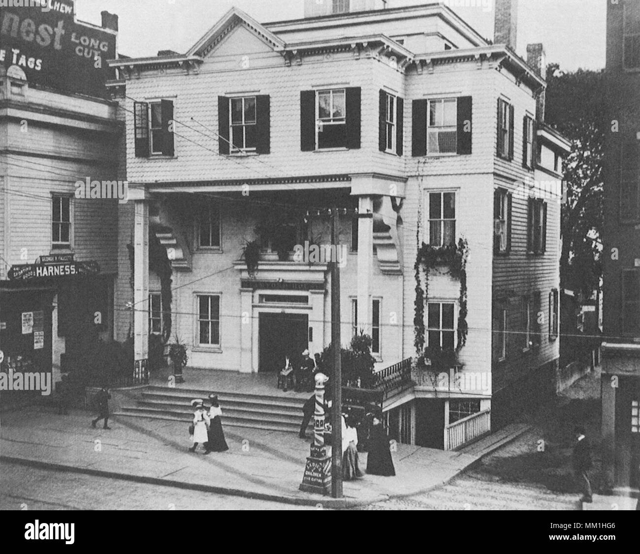 Stamford House auf der Main Street. Stamford. 1908 Stockfoto