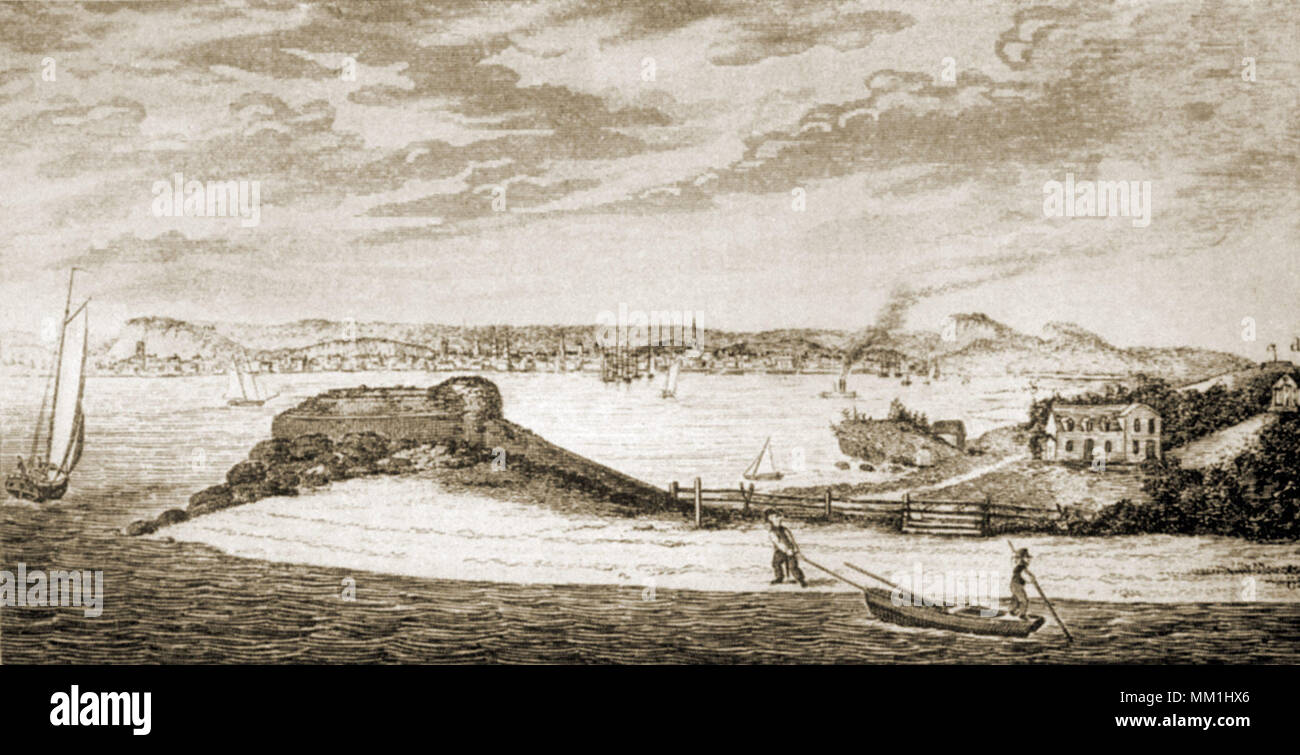 Fort Hale. New Haven. 1780 Stockfoto