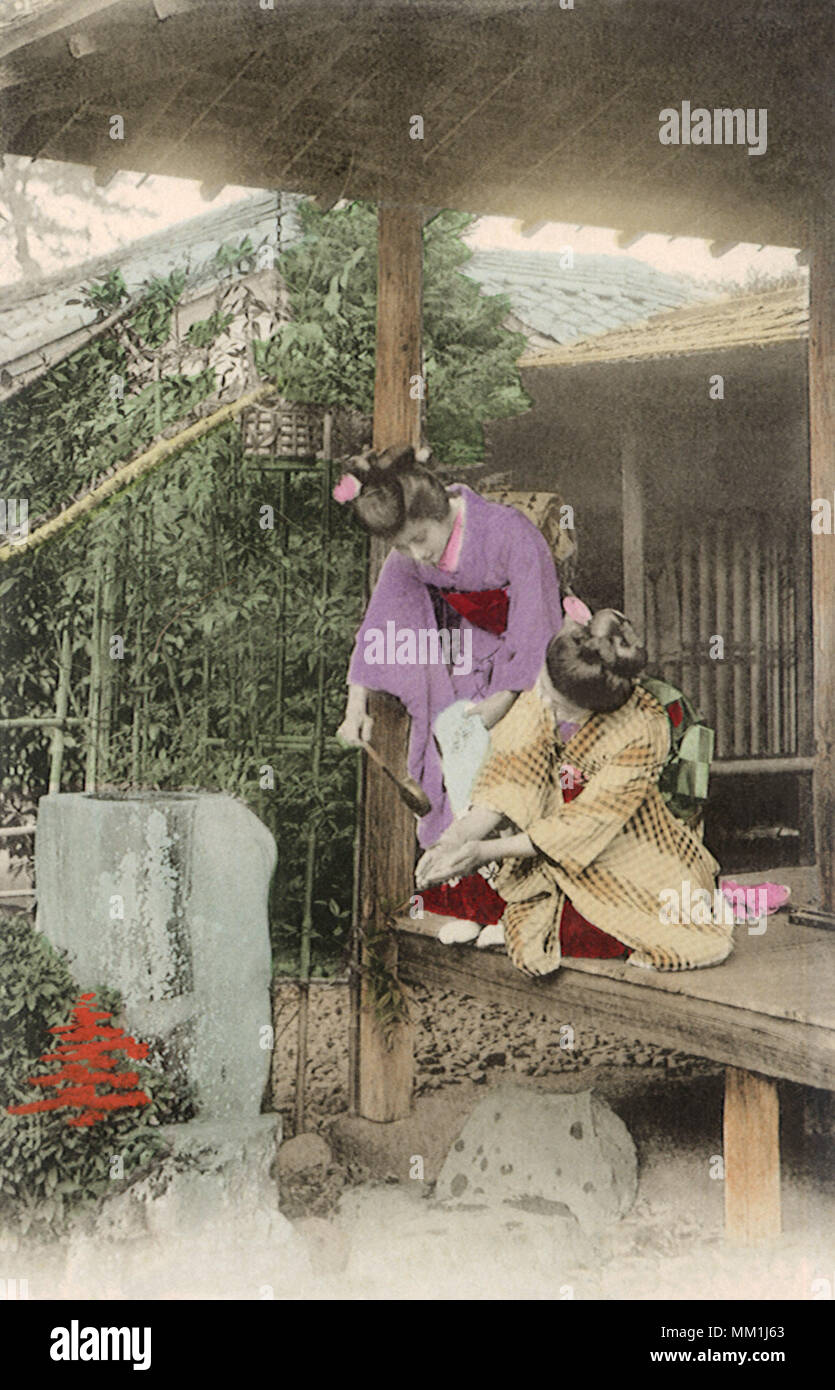 Teehaus von Hakone. Hakone. 1910 Stockfoto