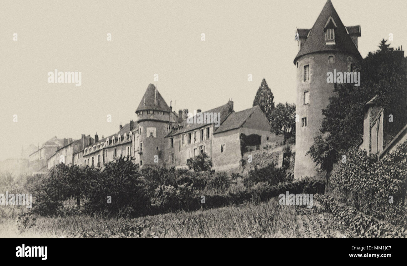 Struktur aus dem Mittelalter. Autun. 1910 Stockfoto