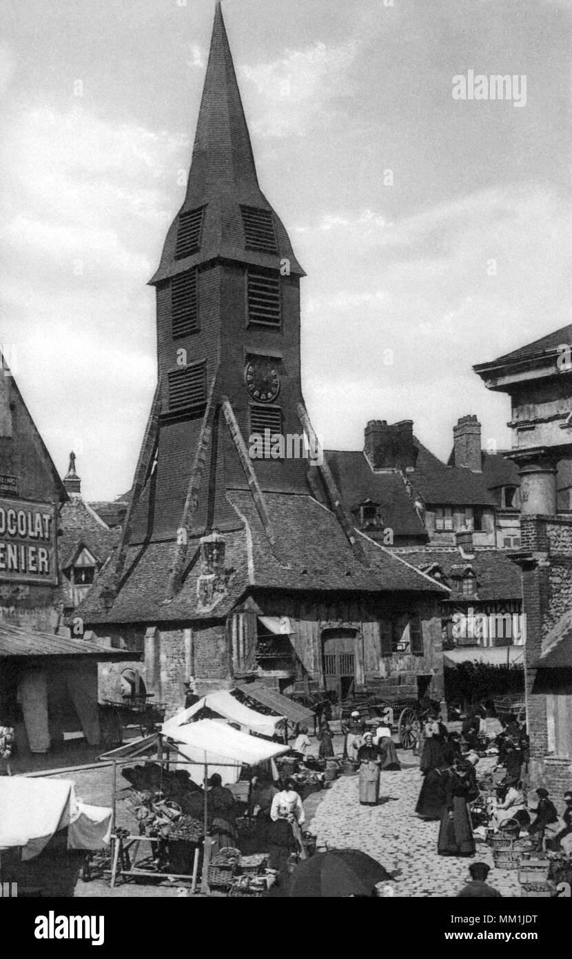 Saint Catherine's Church Tower. Honfleur 1910 Stockfoto