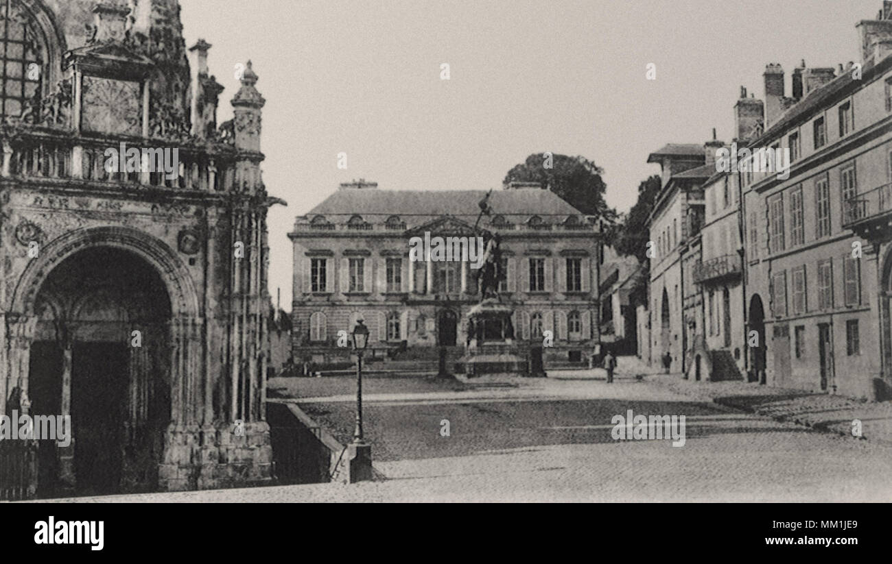 Renaissance Kirche. Falaise. 1910 Stockfoto