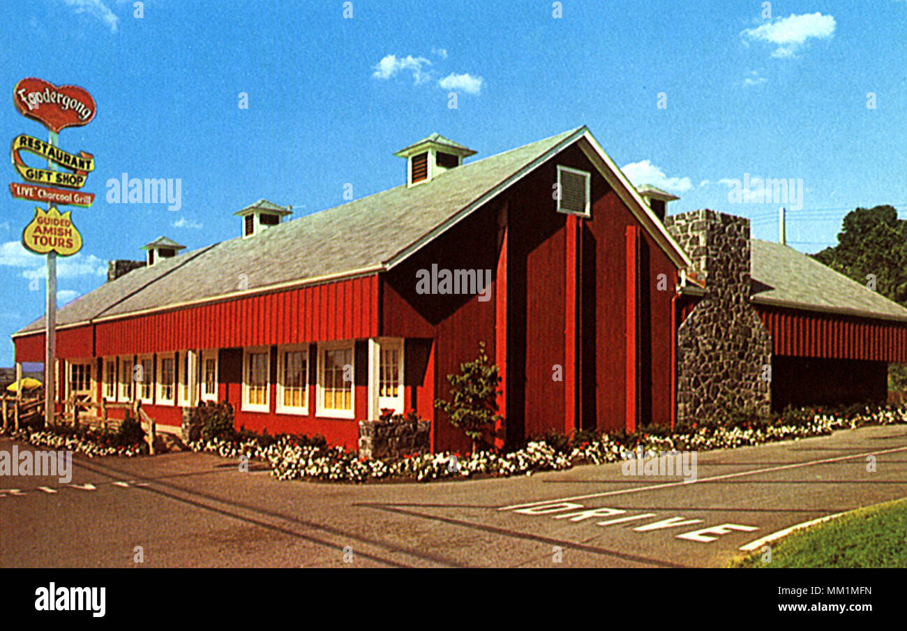 Foodergong Heuboden Geschenke Shop. Ephrata. 1960 Stockfoto