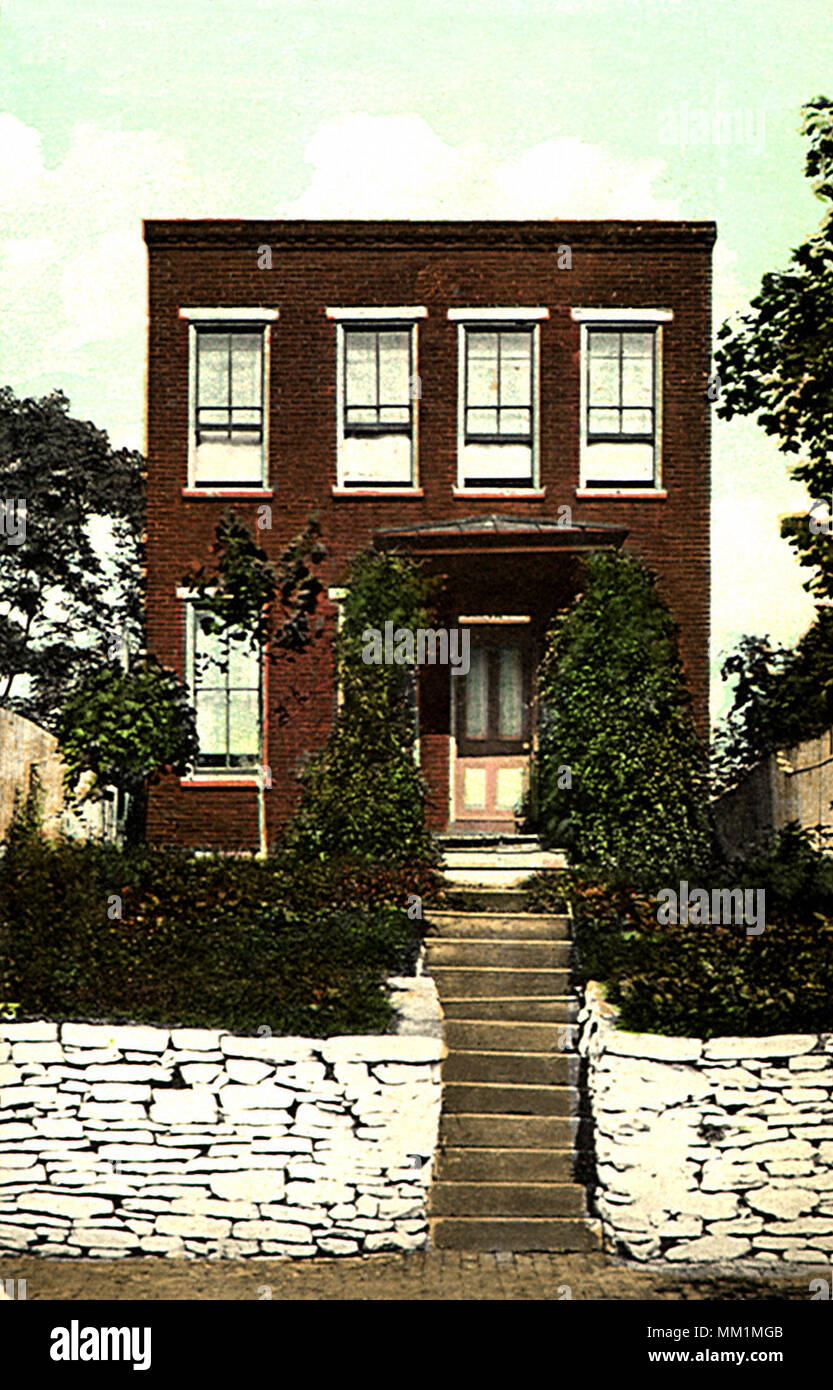 Haus in 10 Stunden gebaut. Lancaster. 1909 Stockfoto