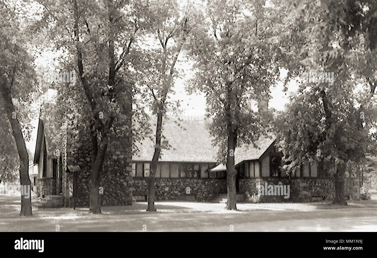 Unser Erlöser Kirche. Wenig fällt. 1930 Stockfoto