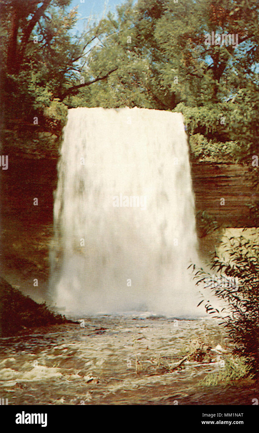 Minnehaha Falls. Minneapolis. 1962 Stockfoto