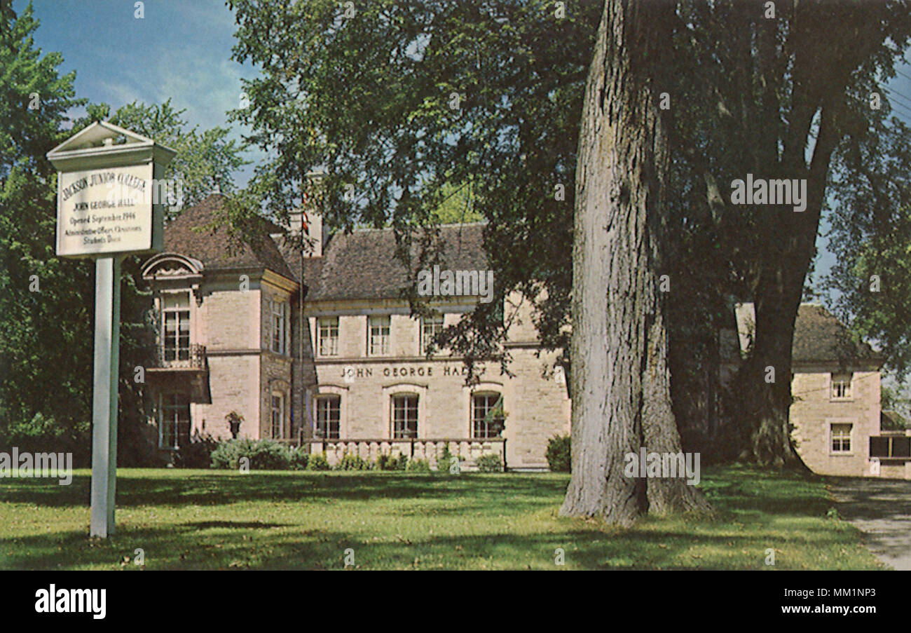 George Hall at Jackson Junior College. Jackson. 1950 Stockfoto