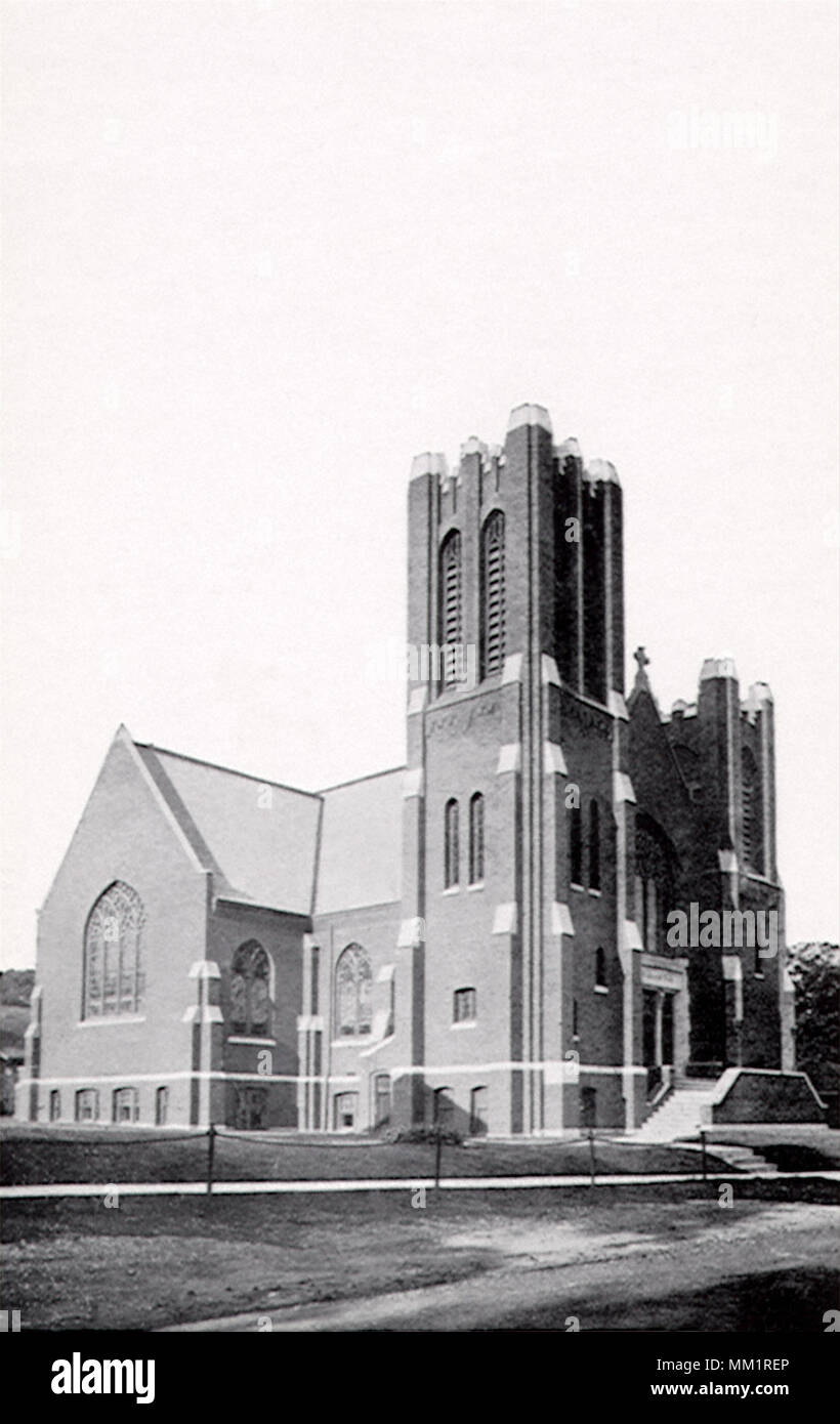 St. John's Evangelische Kirche. Monroe. 1930 Stockfoto