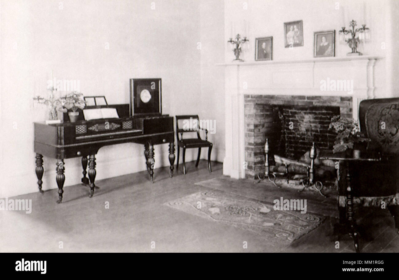 Alte indische Agentur Haus Wohnzimmer. Portage. 1930 Stockfoto