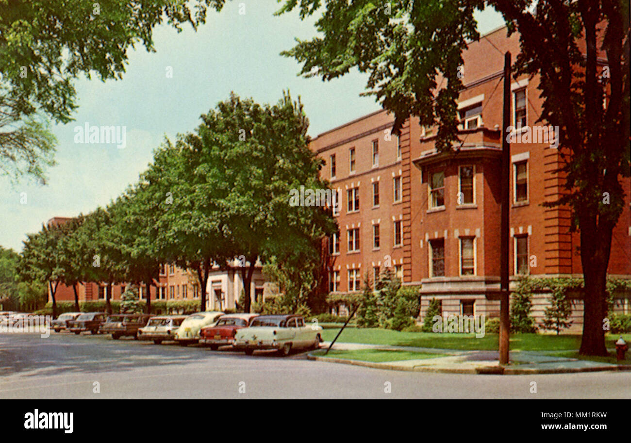 Nicholas Krankenhaus. Sheboygan. 1960 Stockfoto