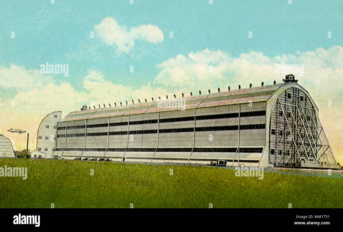 Airship Hangar am Scott Feld. Belleville. 1940 Stockfoto