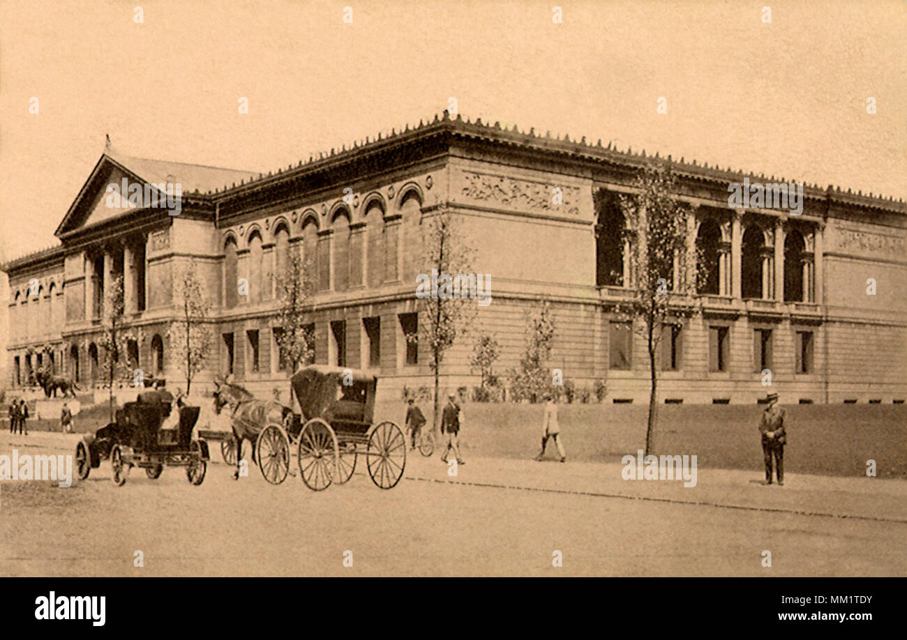 Kunst-Institut. Chicago. 1909 Stockfoto