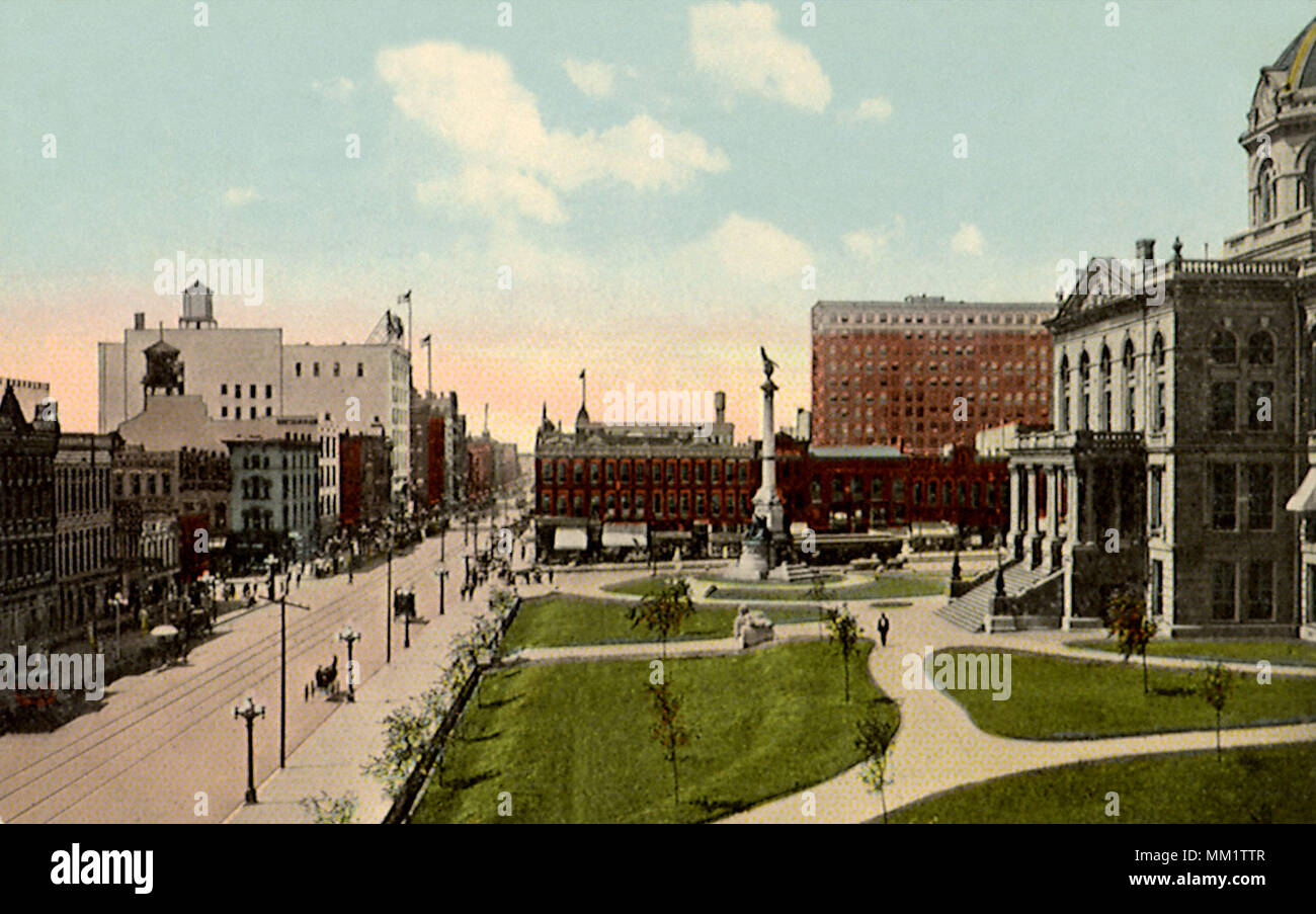 Adams Street. Peoria. 1913 Stockfoto