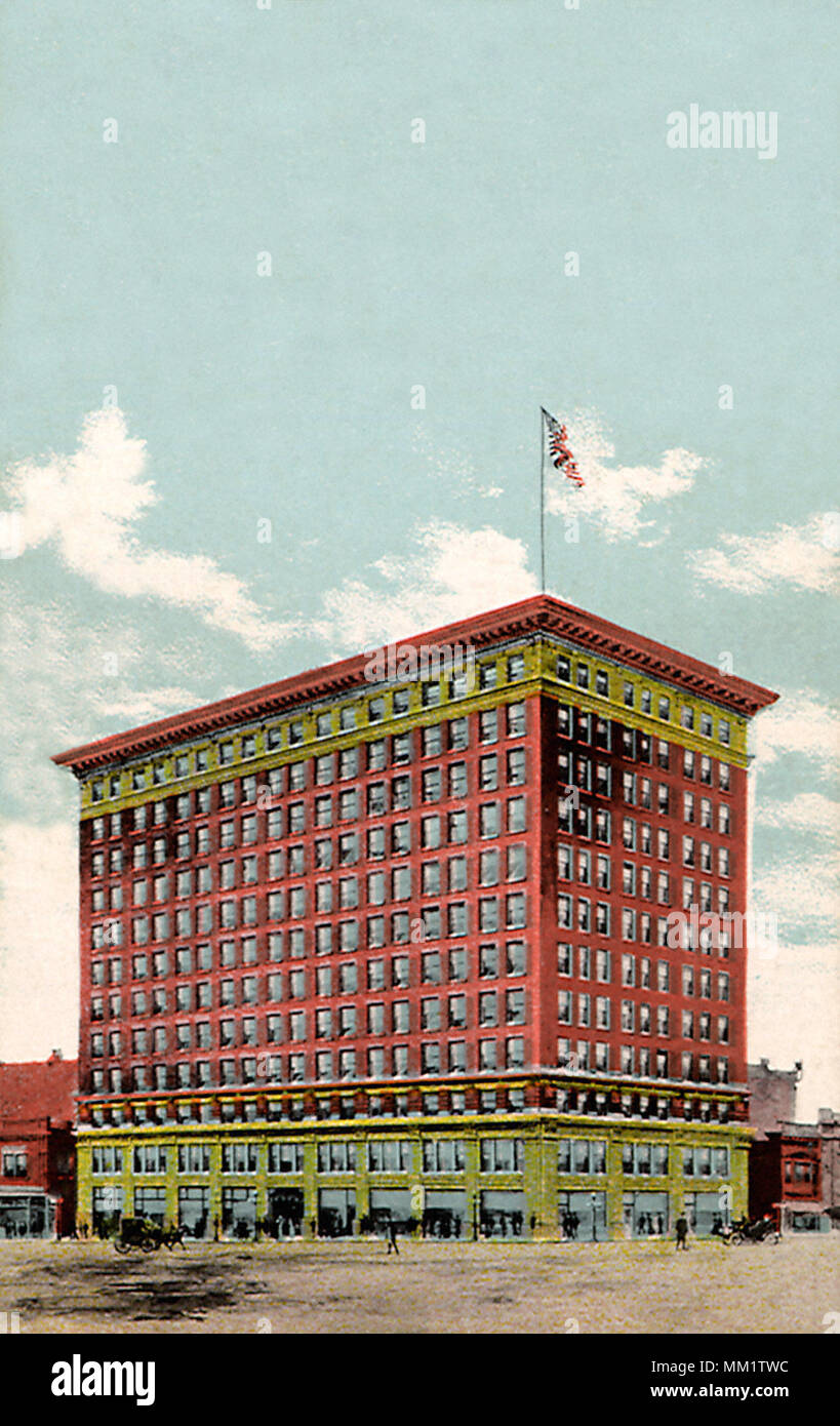 Jefferson Gebäude. Peoria. 1913 Stockfoto