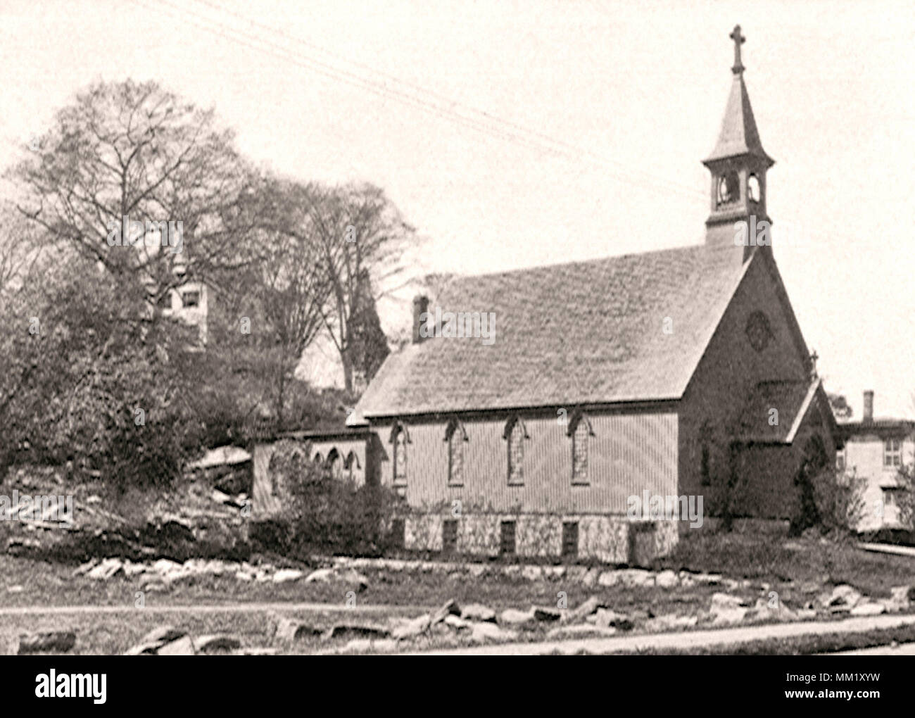 Saint Mark's Episcopal Church. Mysti 1901 Stockfoto