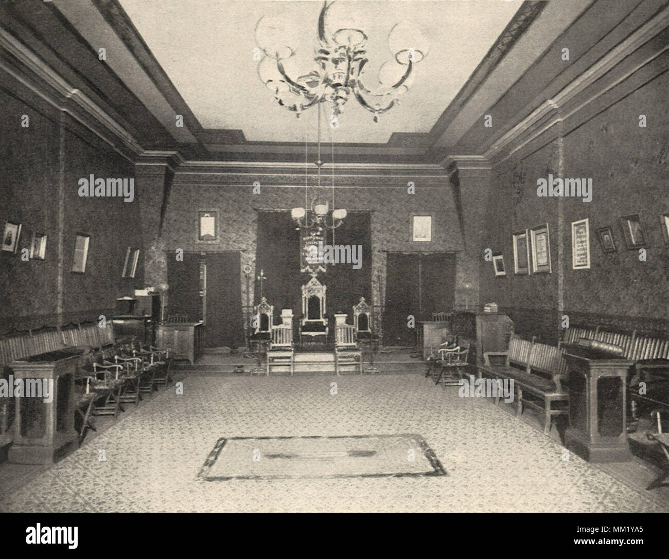 Rippowam Lodge Zimmer Nr. 24. Stamford. 1892 Stockfoto