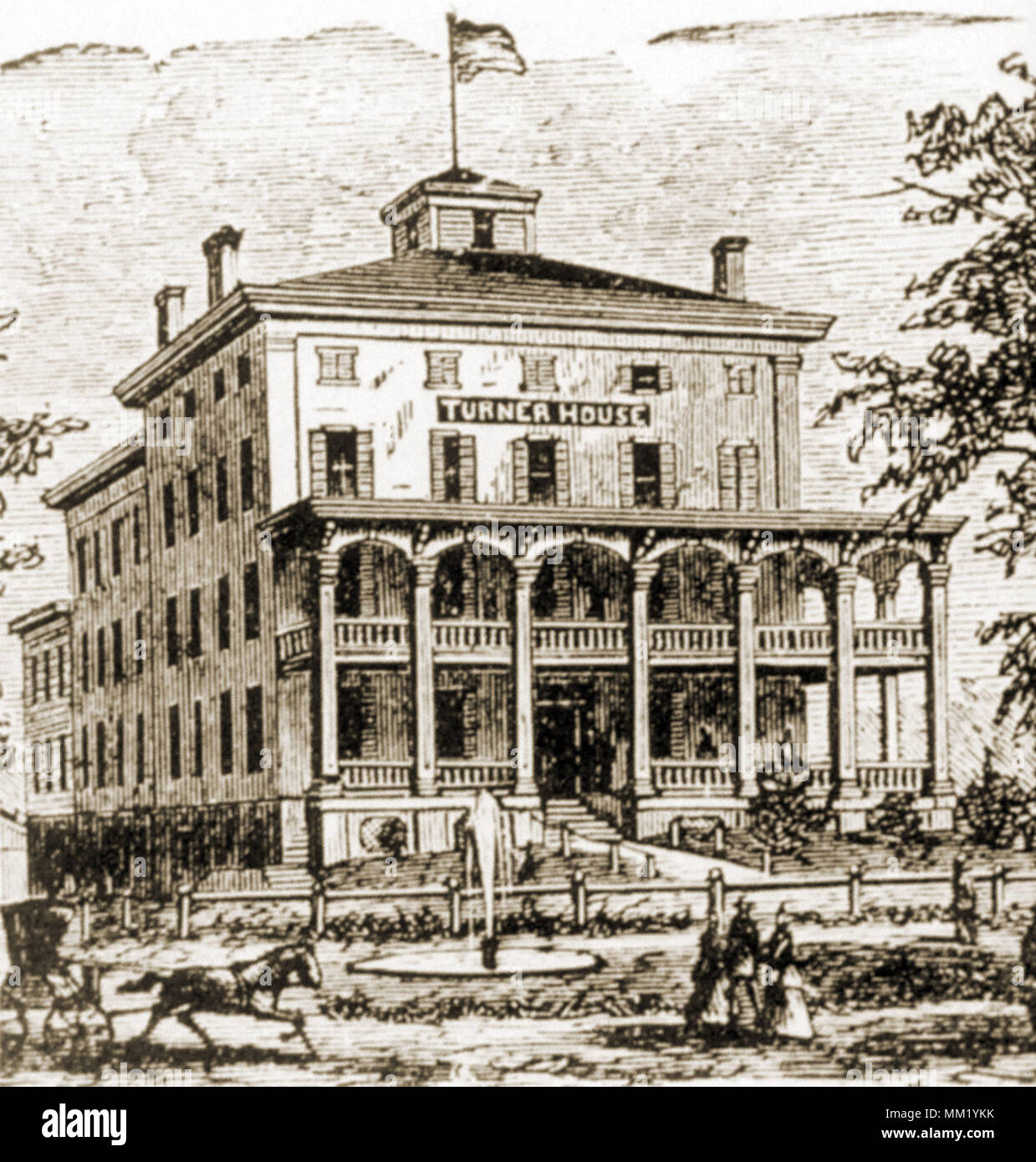 Die Turner House. Danbury. 1900 Stockfoto