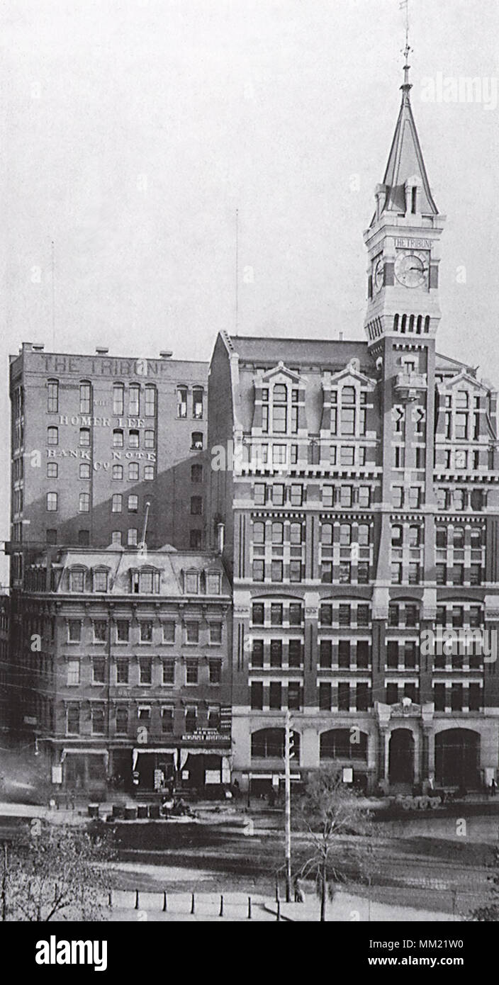 Tribune Gebäude 1874 Stockfoto