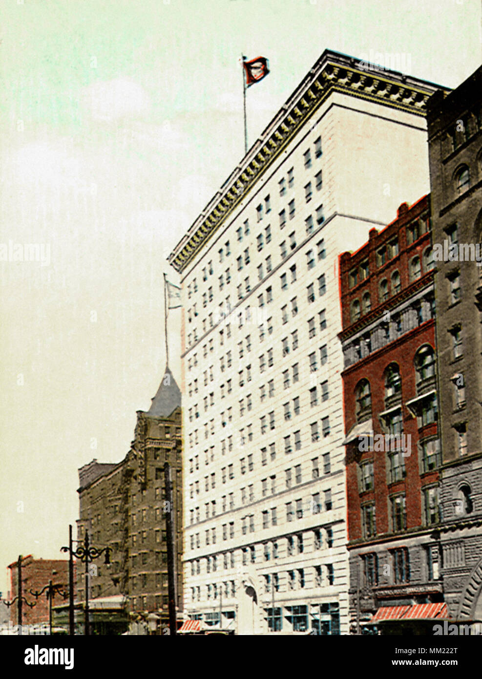 Nachrichten Gebäude. Cleveland. 1915 Stockfoto