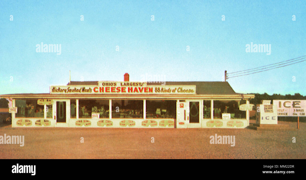 Käse Haven auf der Route 163. Clinton. 1960 Stockfoto