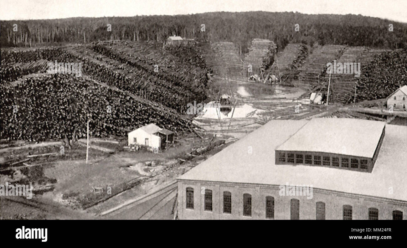 Great Northern Papierfabrik. Millinocket. 1905 Stockfoto