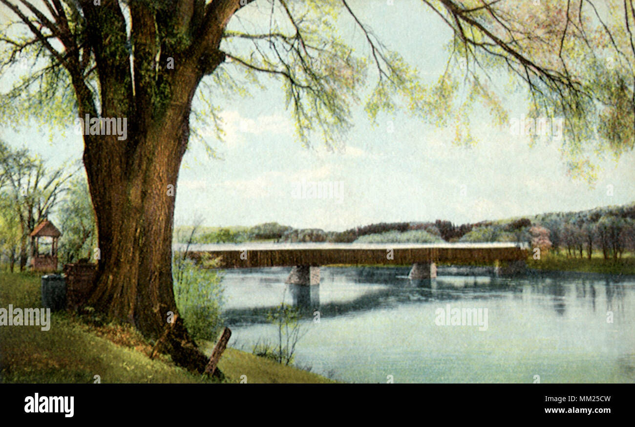 Alte Toll Bridge. Claremont. Sullivan 1910! Stockfoto