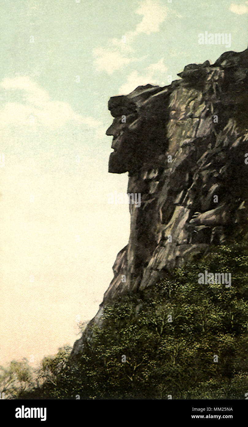 Alten Menschen in die Berge. Franconia Notch. 1914 Stockfoto