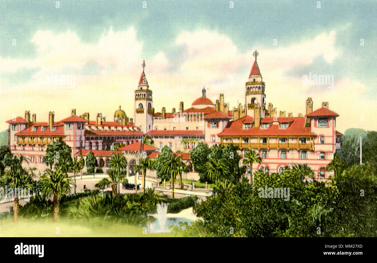 Hotel Ponce de Leon. Saint Augustine. 1946 Stockfoto