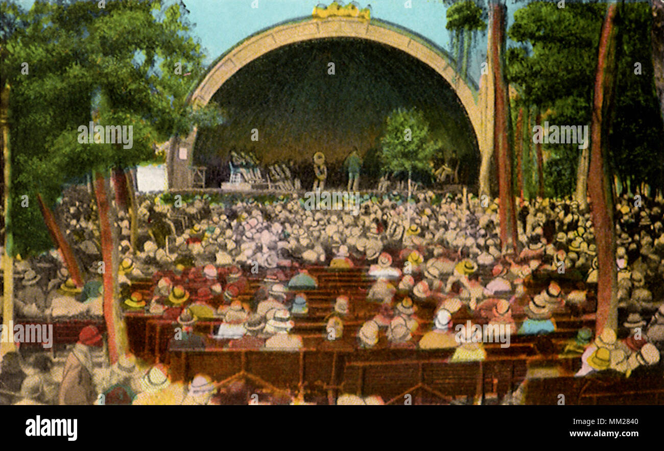 Täglich Konzert in Williams Park. Sankt Petersburg. 1934 Stockfoto