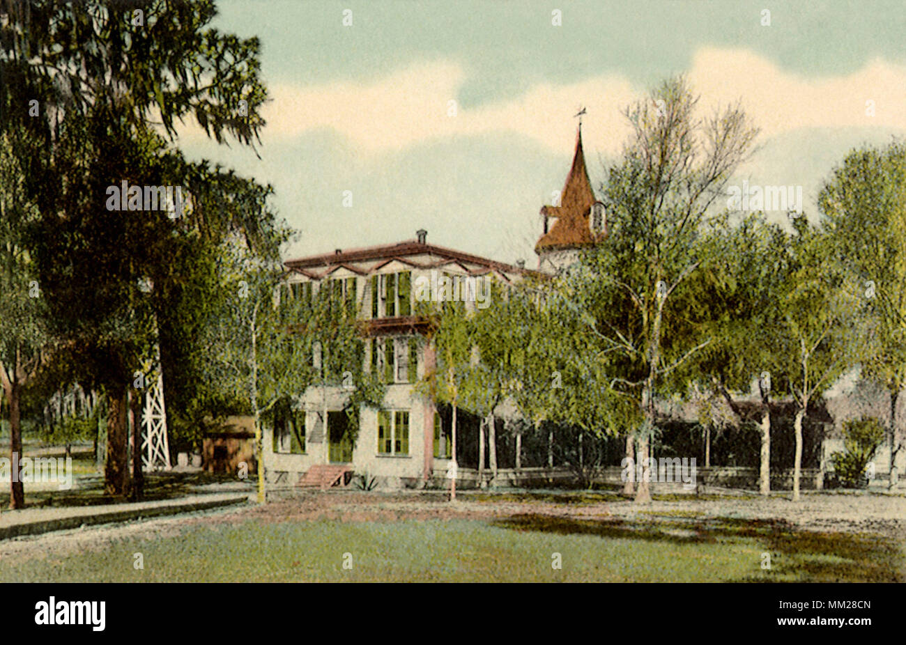 Ferienhaus am Rollins College. Winter Park. 1910 Stockfoto