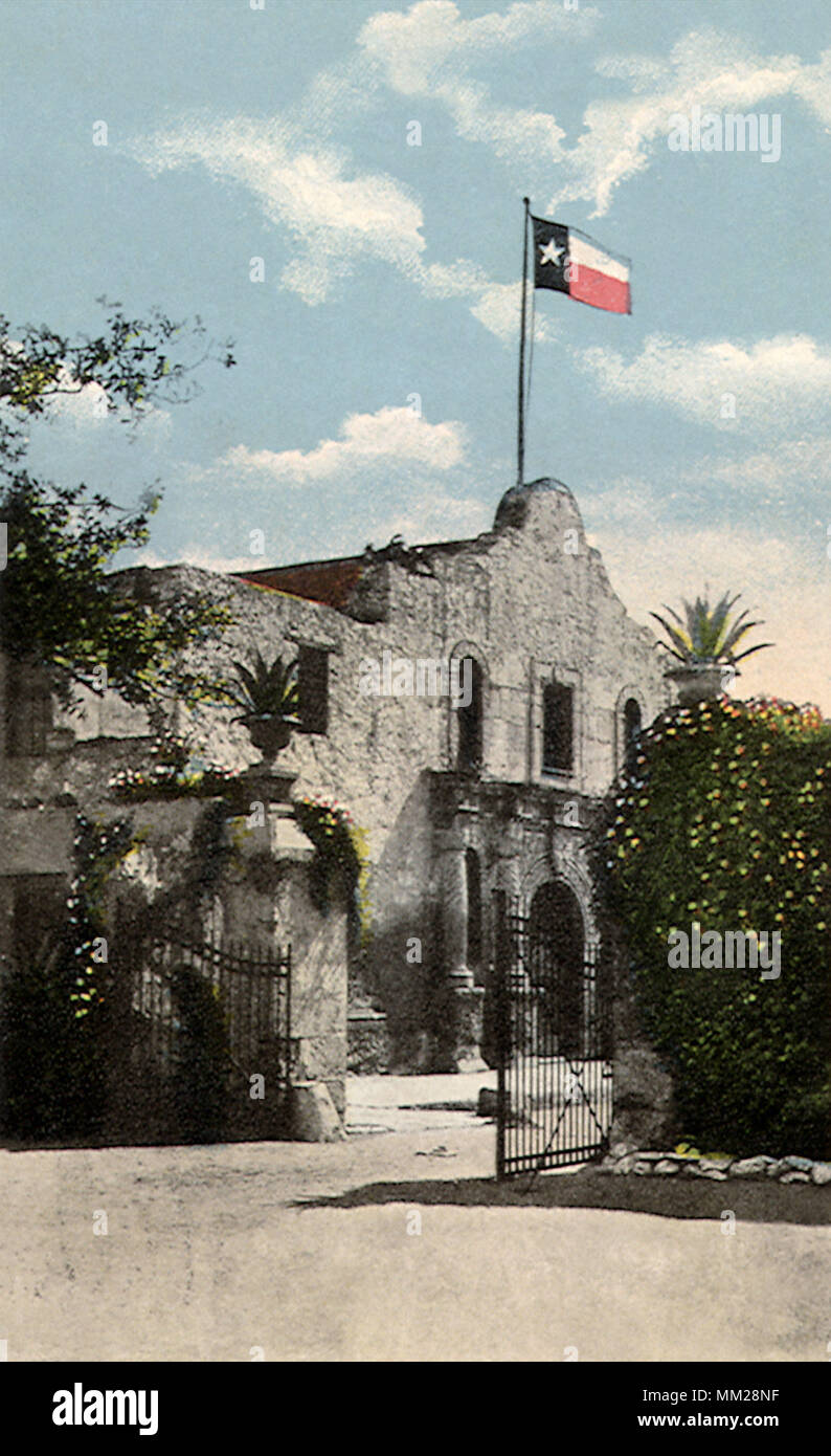 Alamo. San Antonio. 1917 Stockfoto
