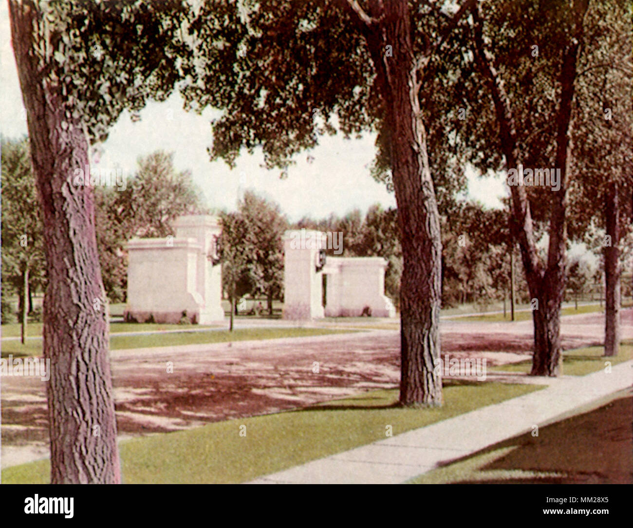 City Park Gate am 18. Avenue. Denver. 1907 Stockfoto