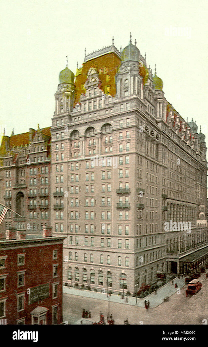 Hotel Waldorf Astoria. New York City. 1910 Stockfoto