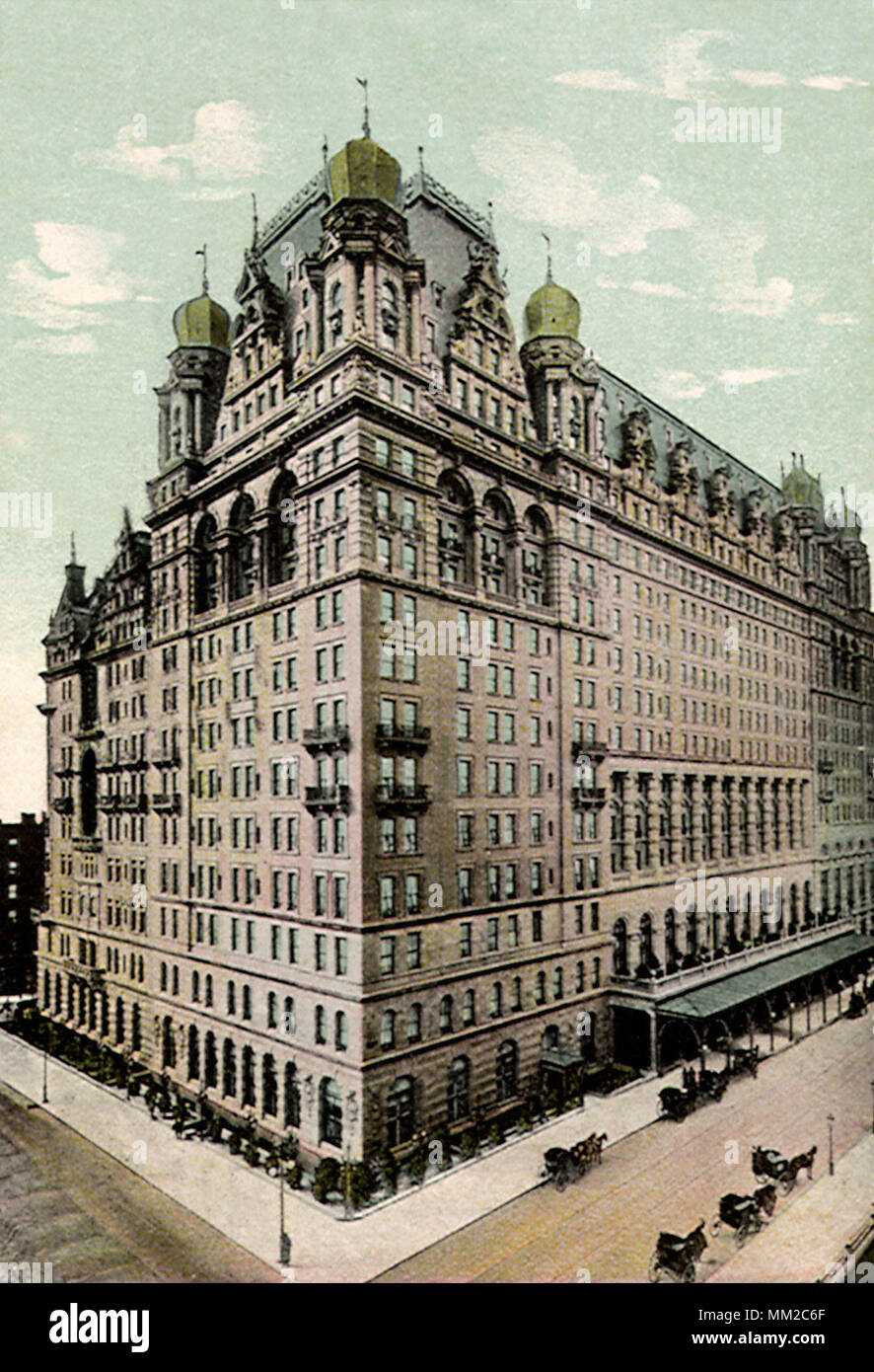 Waldorf Astoria Hotel. New York City. 1908 Stockfoto