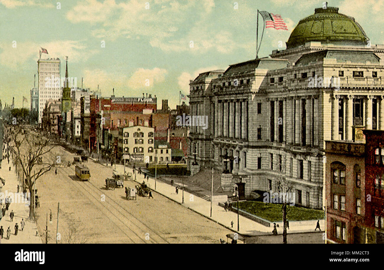 Breite Straße, nördlich von der City Hall. Newark. 1912 Stockfoto